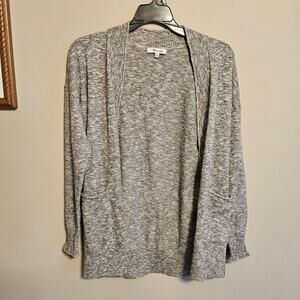 Madewell Marled Bradley Cardigan Sweater Gray XS
